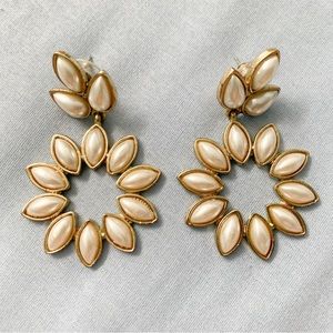 Amrita Singh Pearl Marquis Drop Dangle Earrings